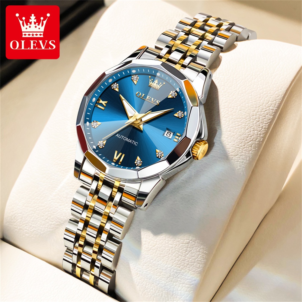 Anti-Magnetic Watch - Zegarki damskie OLEVS 9982, błyszczące, z