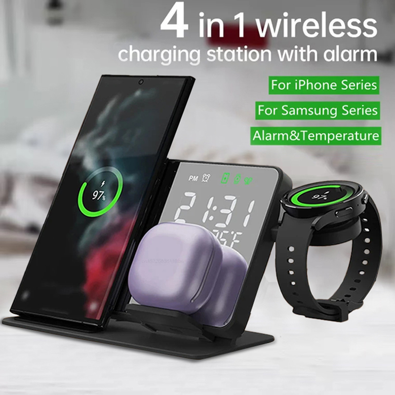Iwatch Smartwatch - Bezprzewodowa ładowarka z budzikiem, szybka stacja