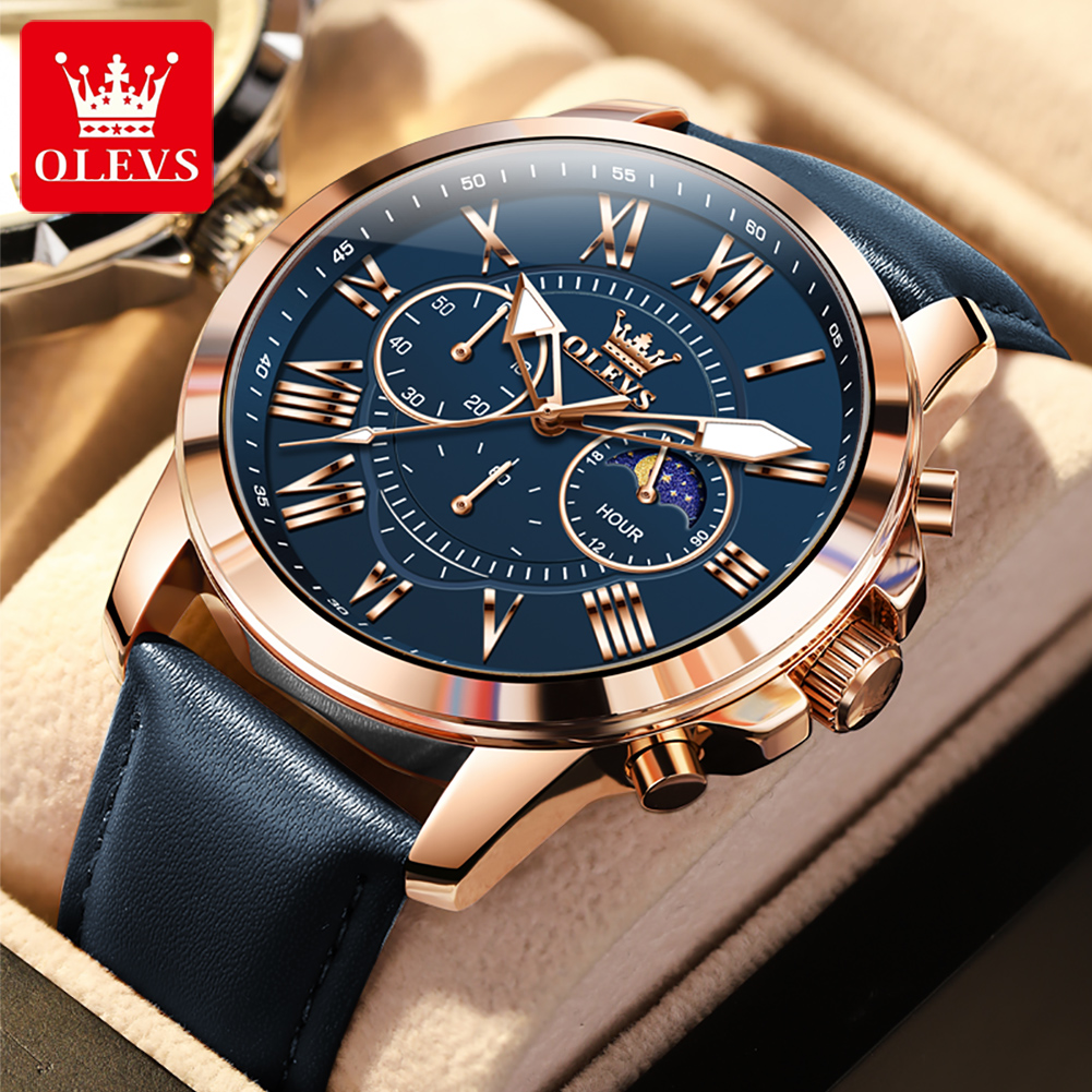Smartwatch Branded Watches For Men - Zegarek męski OLEVS 3632, wielofunkcyjna tarcza,