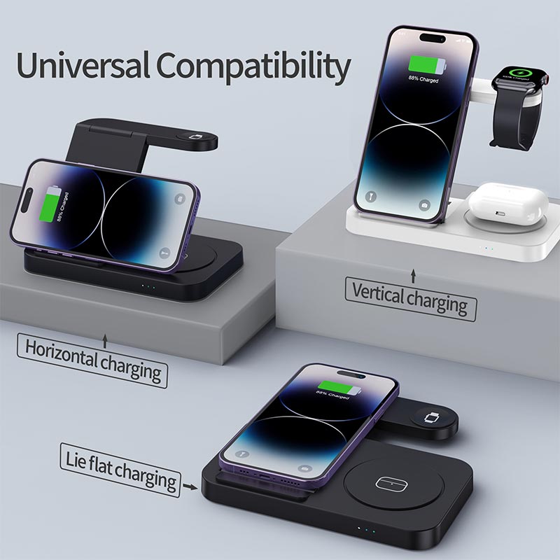 Smartwatch Watches For Iphone - Składana bezprzewodowa stacja ładująca 4 w