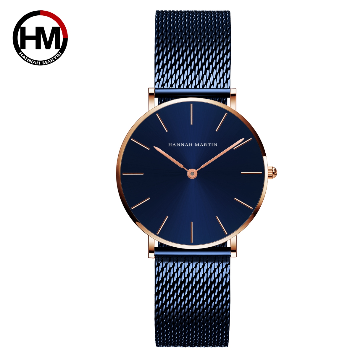 Anti-Magnetic Watch - Zegarek damski Hannah Martin, srebrny, stal