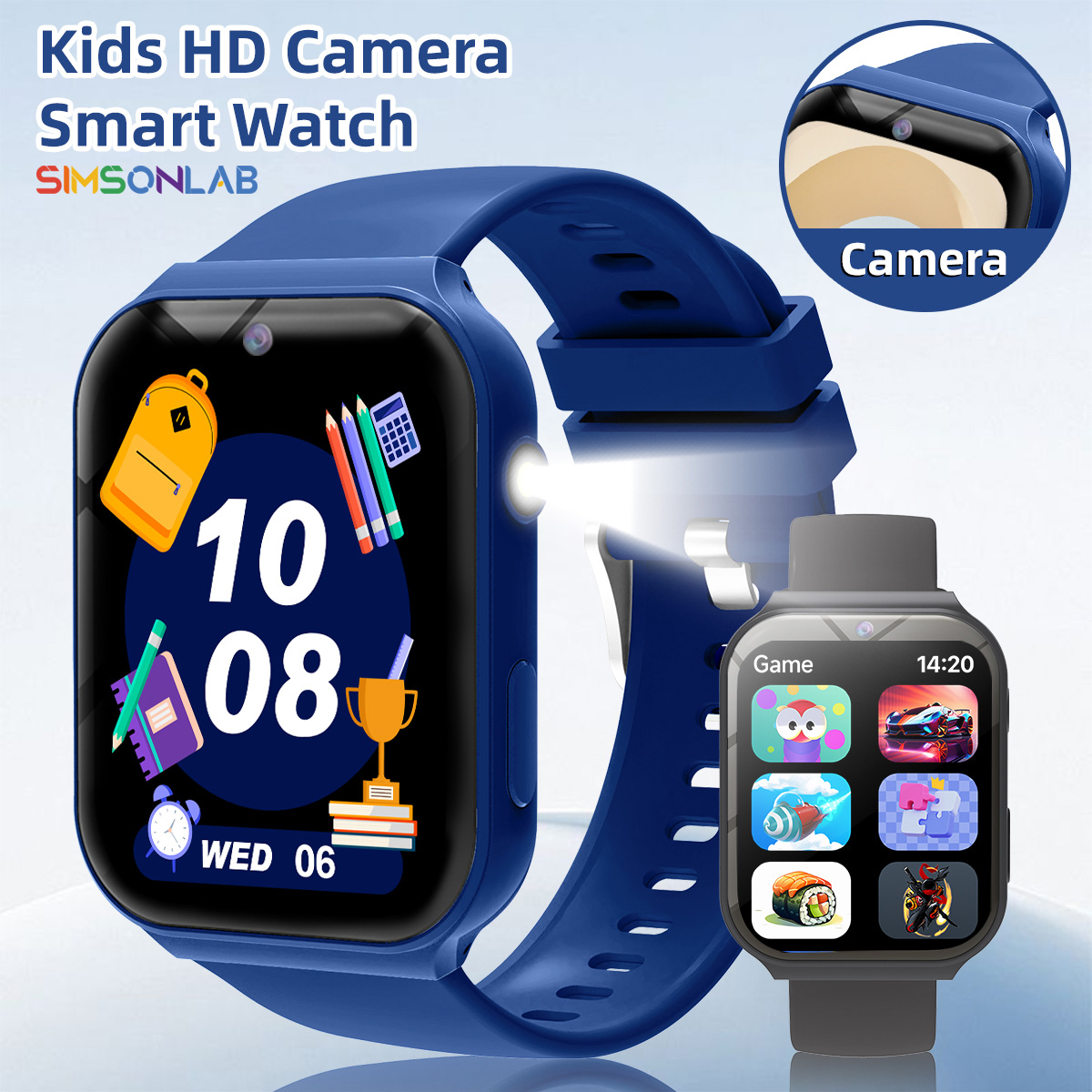 Smartwatch Watches For Kid Boy With Alarm - Partnerzy do nauki dla dzieci Kamera