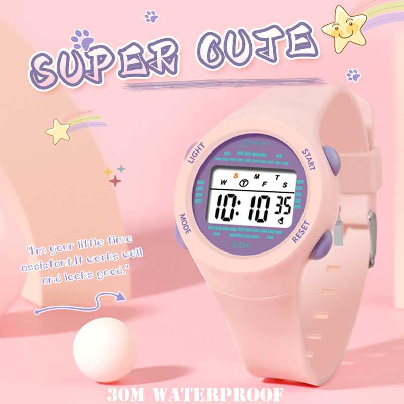 Smartwatch Watches Gift For Girls - Elektroniczny zegarek dla dzieci Dziewczyna Różowy