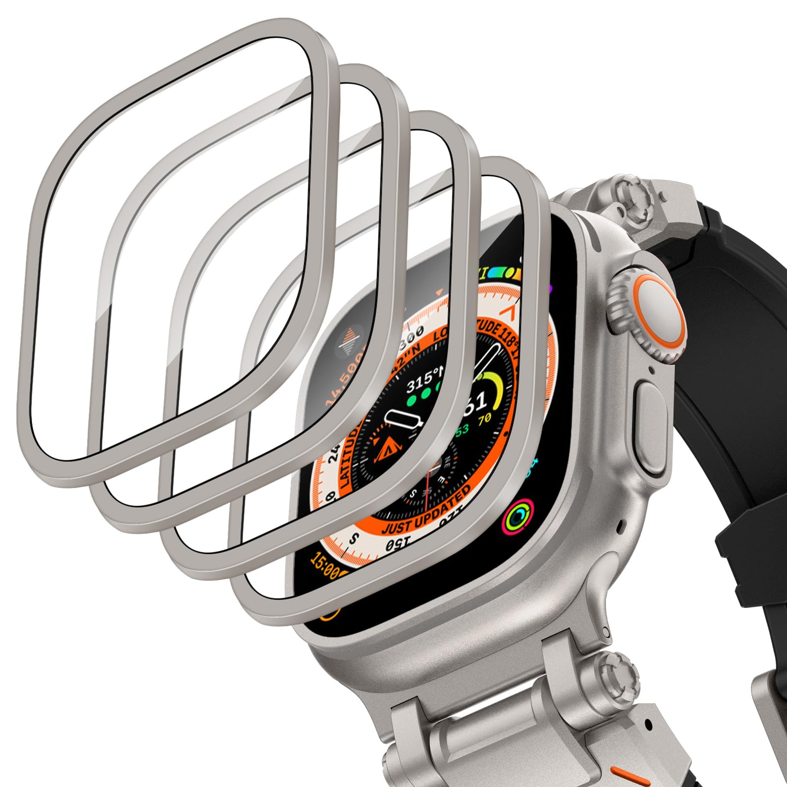 Iwatch Smartwatch - Obudowa ze stopu aluminium + szkło