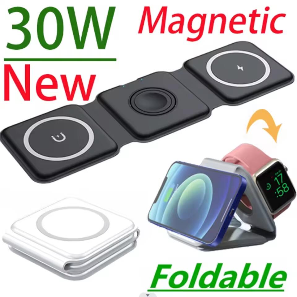 Smartwatch Watches For Iphone - Przenośna magnetyczna bezprzewodowa ładowarka 3 w