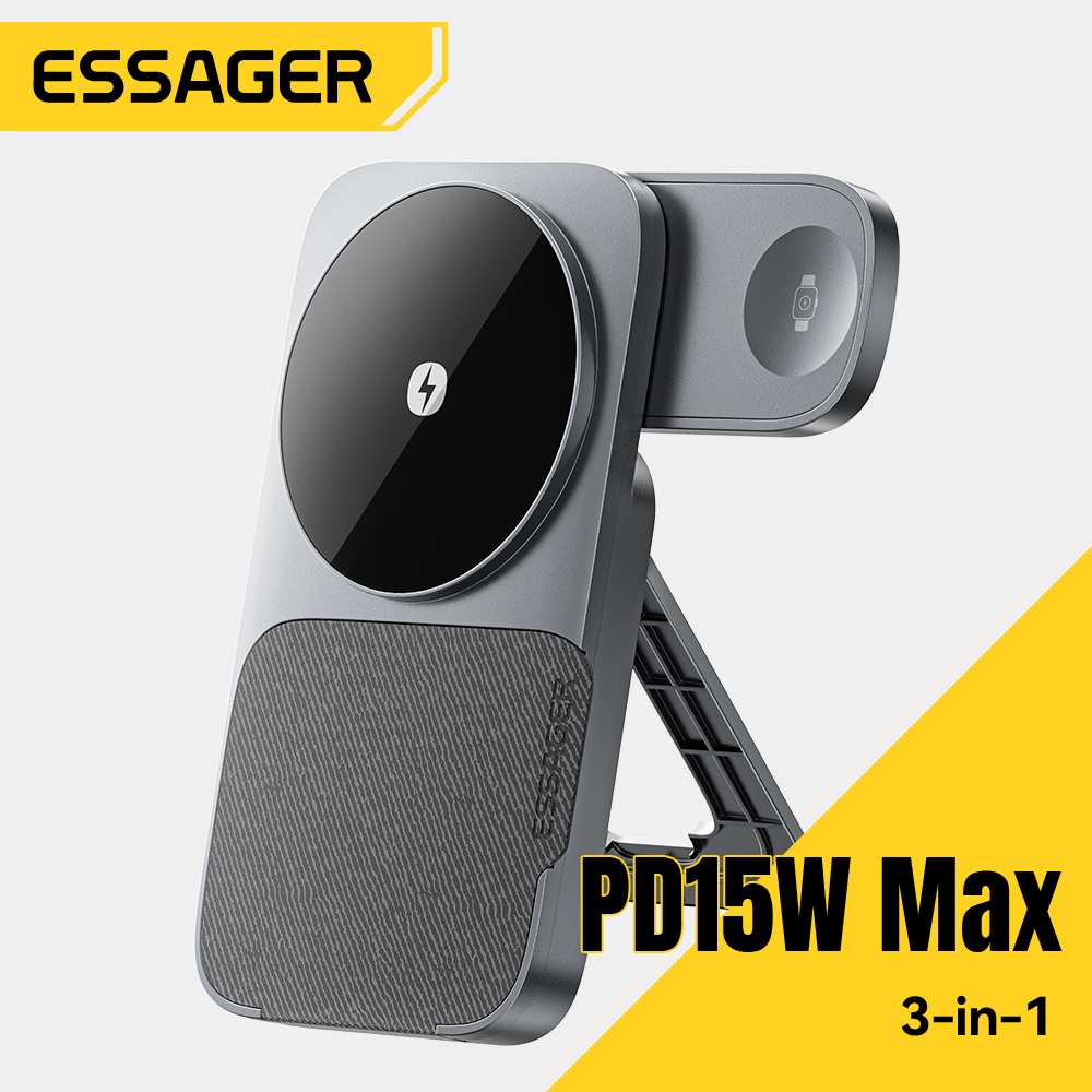 Essager 3-w-1 Przenośna Składa – Smartwatch Watches For Iphone recenzja i cena
