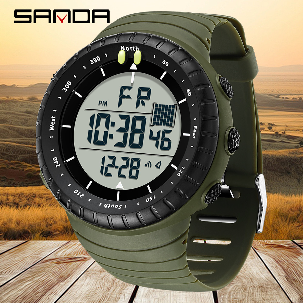 SANDA Nowy 6256 Męski Zegarek  – Tide Watch Surf recenzja i cena