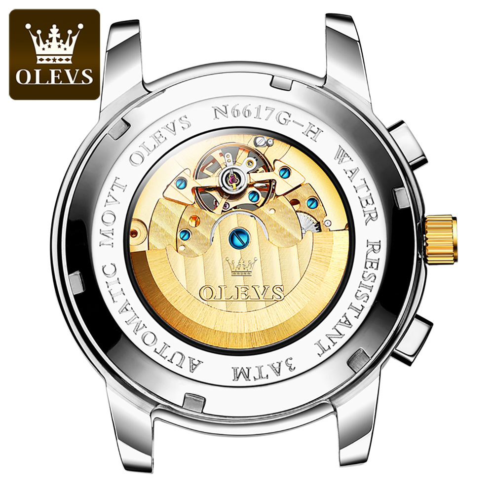 OLEVS 6617 Męski Klasyczny Zeg – Leather Watch Strap recenzja i cena