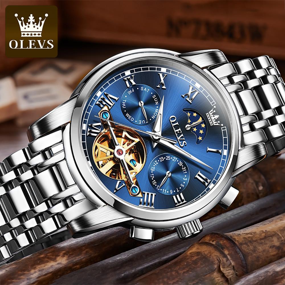 OLEVS 6617 Męski Klasyczny Zeg – Leather Watch Strap recenzja i cena