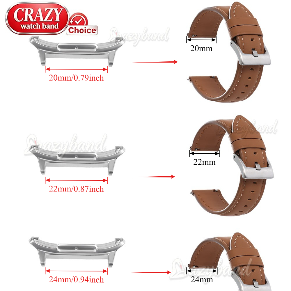 1 para złączek ze stali nierdz – Leather Watch Strap recenzja i cena