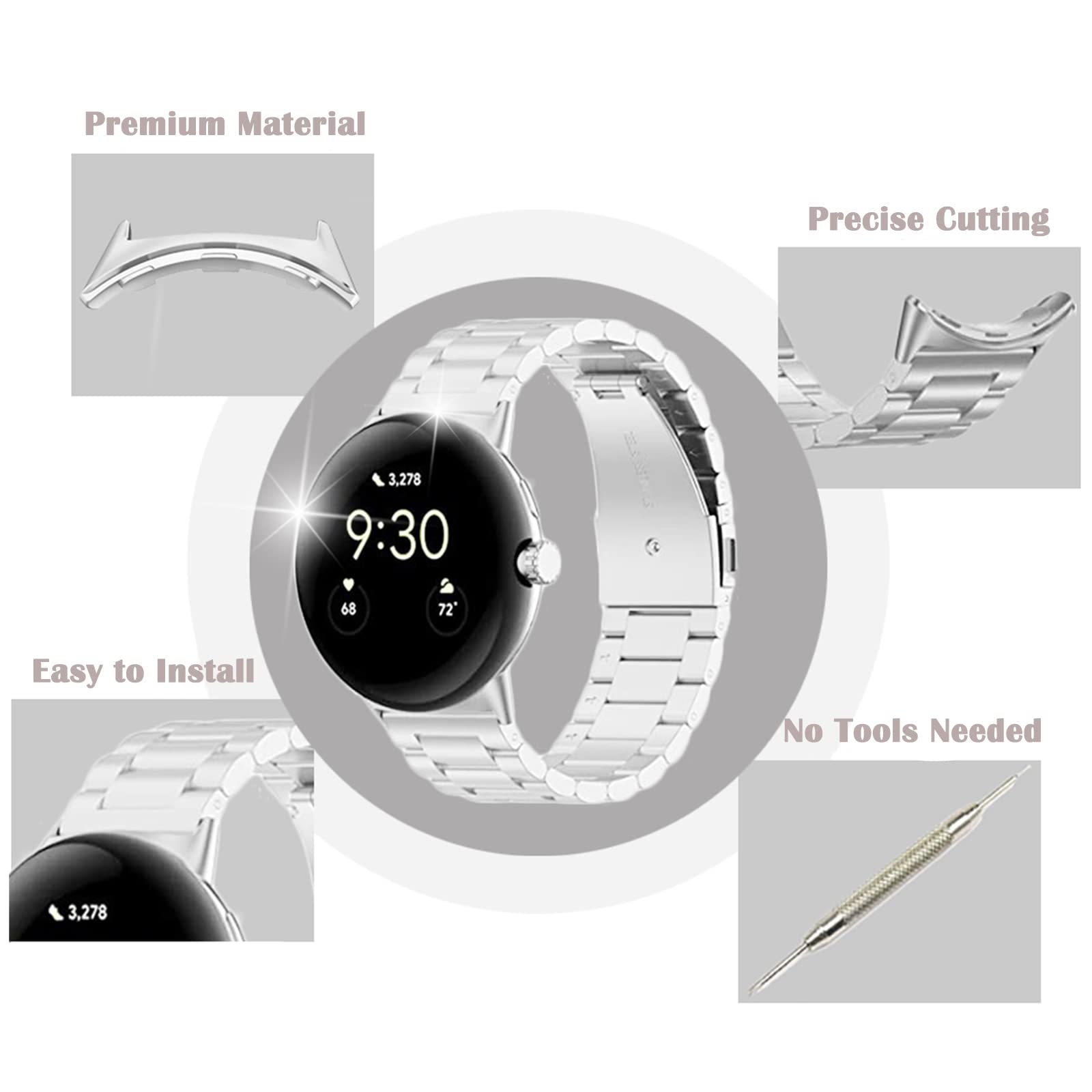 1/2 para metalowe złącze dla G – Replacement Watch Bracelet recenzja i cena
