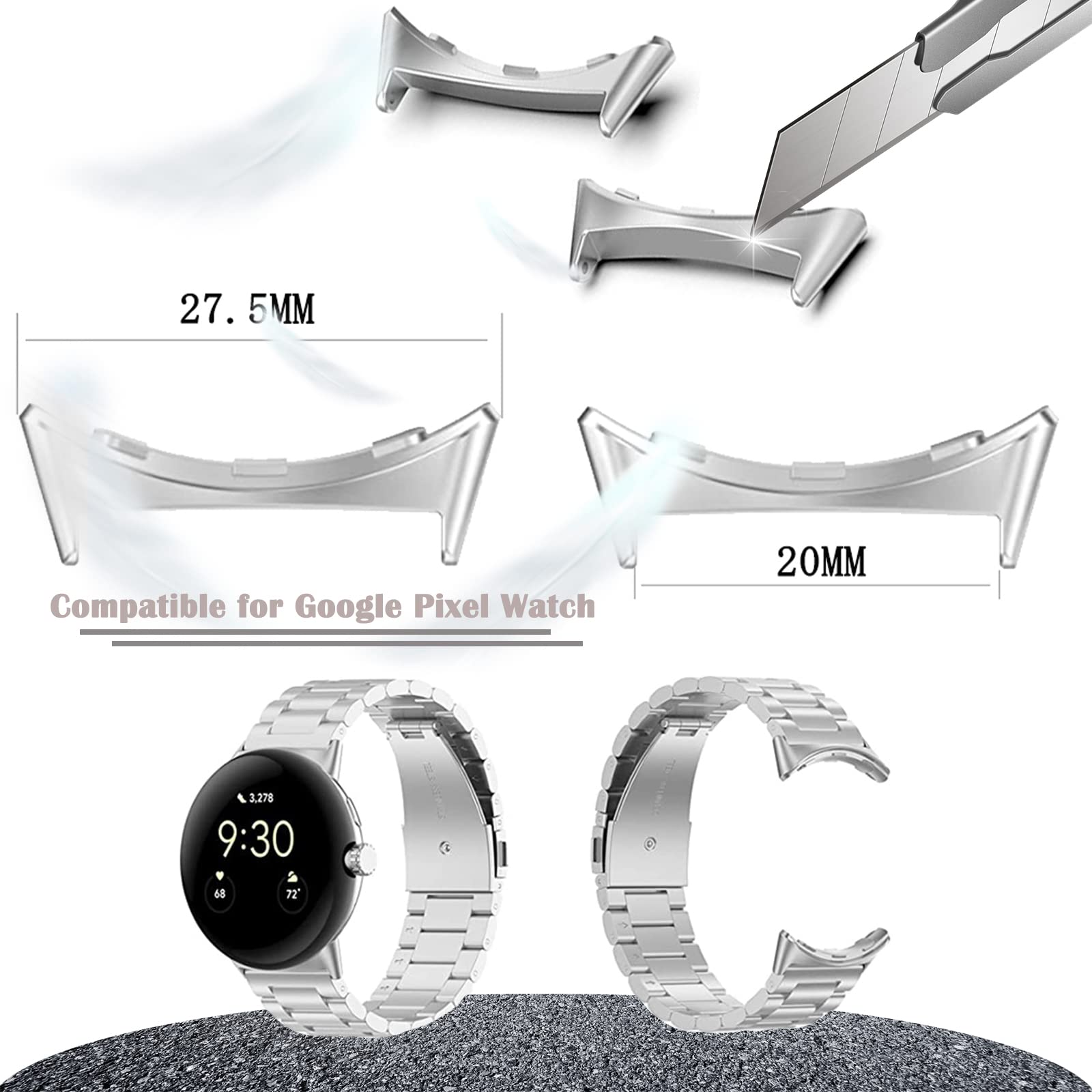 1/2 para metalowe złącze dla G – Replacement Watch Bracelet recenzja i cena