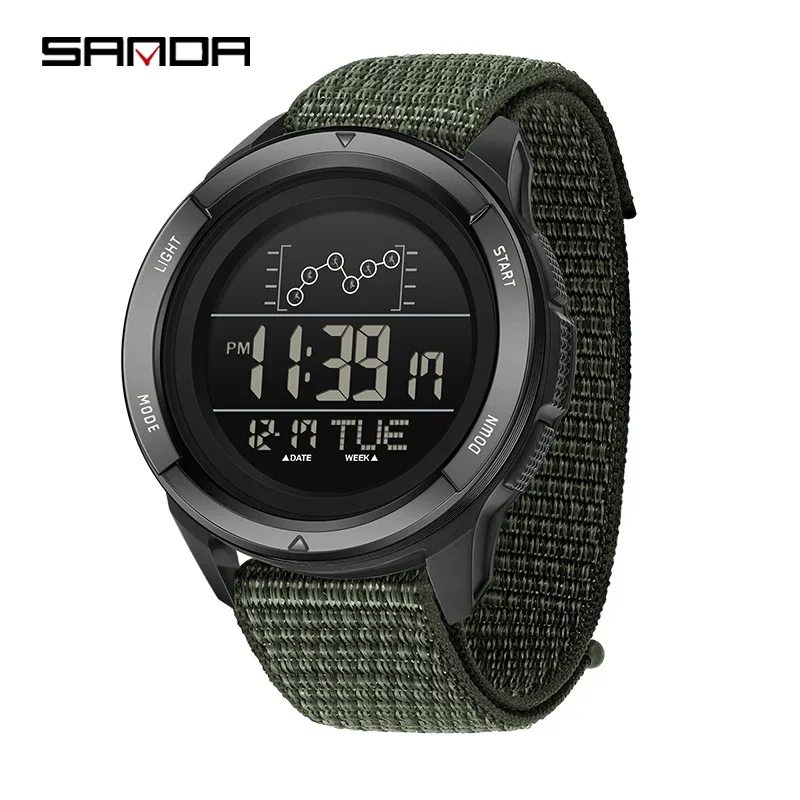 SANDA 2198 Męski cyfrowy zegar – Tide Watch Surf recenzja i cena