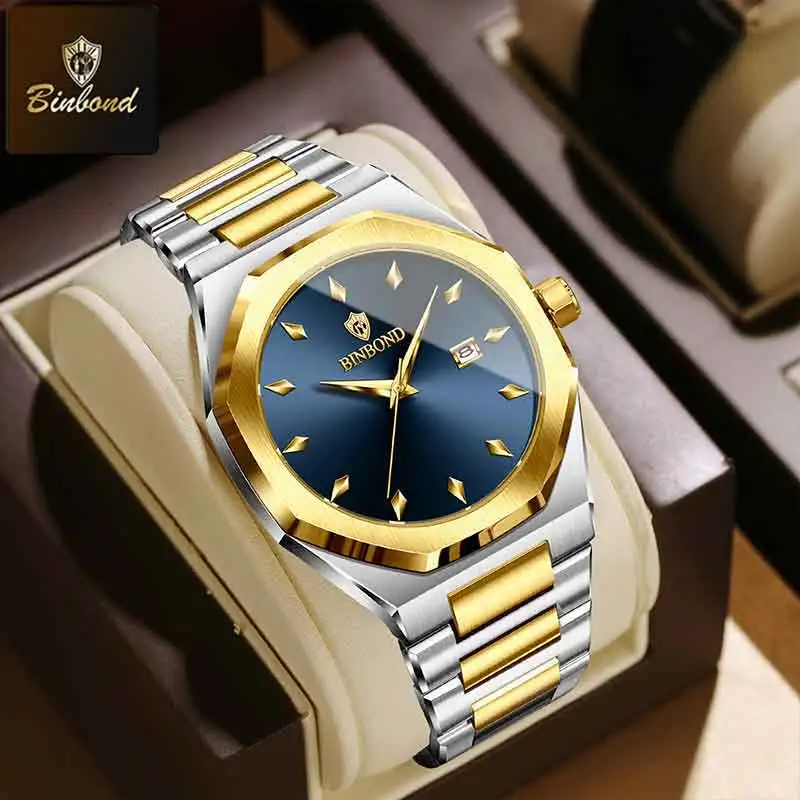 BINBOND Męski Zegarek Kwarcowy – Smartwatch Branded Watches For Men recenzja i cena