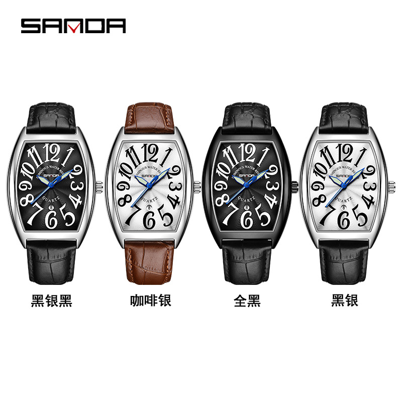 Zegarek męski SANDA New Quartz – Leather Watch Strap recenzja i cena