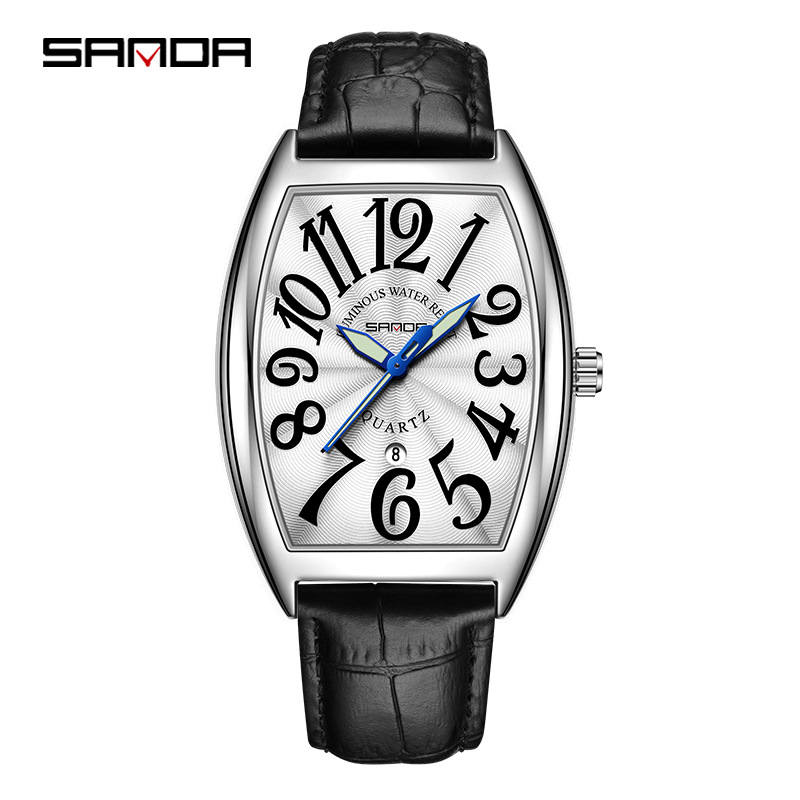 Zegarek męski SANDA New Quartz – Leather Watch Strap recenzja i cena