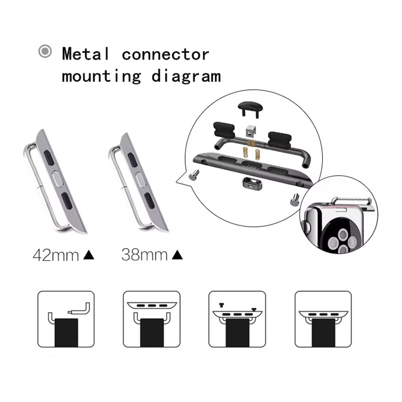 2szt Adapter ze stali nierdzew – Replacement Watch Bracelet recenzja i cena