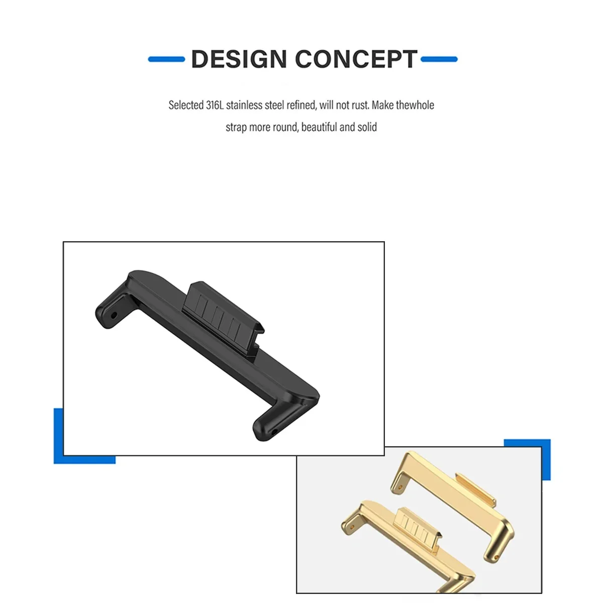 Adapter 20mm 22mm 1 para do Hu – Replacement Watch Bracelet recenzja i cena