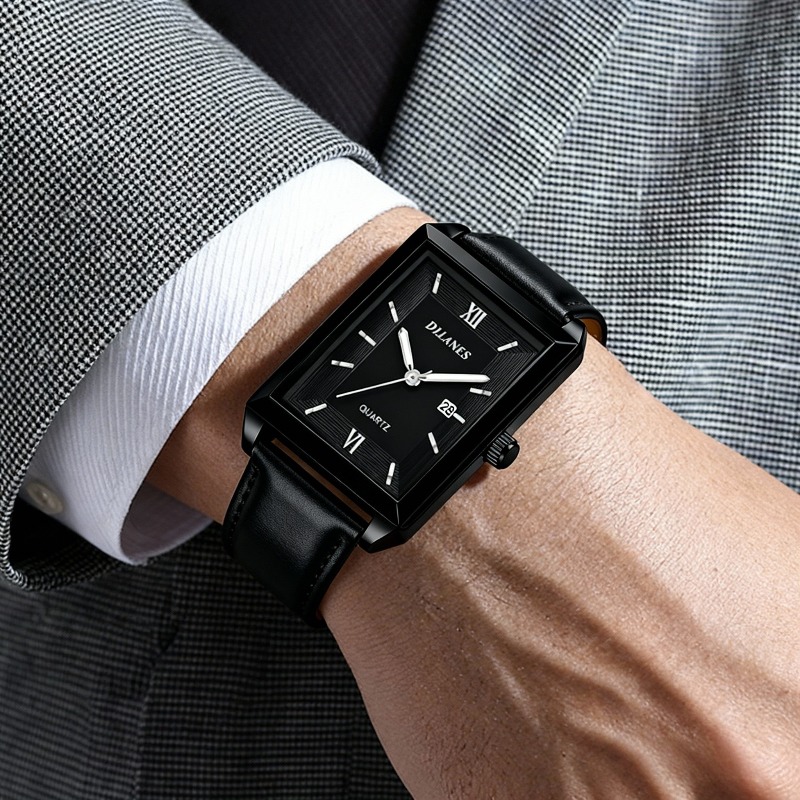 Męskie zegarki skórzane casual – Smartwatch Branded Watches For Men recenzja i cena