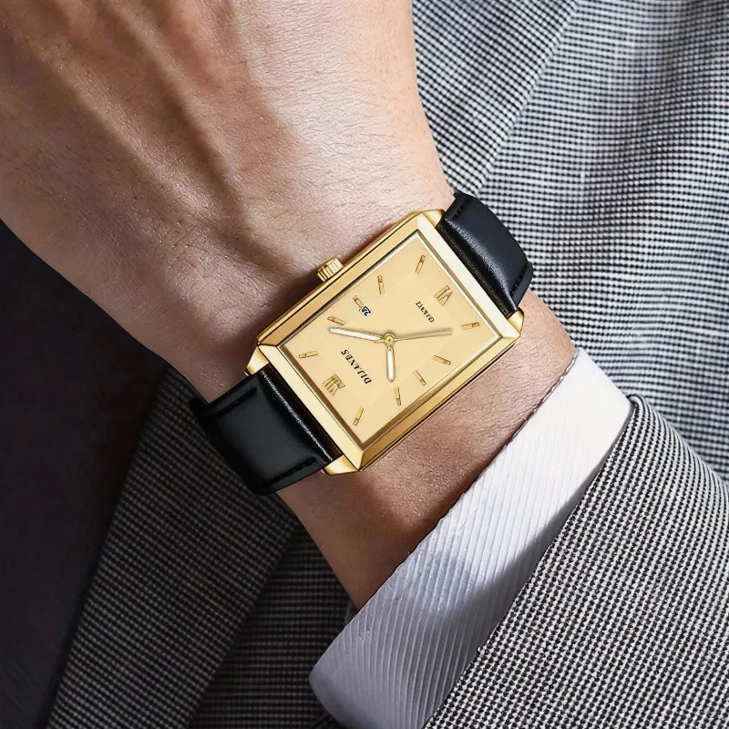 Męskie zegarki skórzane casual – Smartwatch Branded Watches For Men recenzja i cena