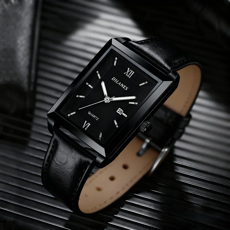 Męskie zegarki skórzane casual – Smartwatch Branded Watches For Men recenzja i cena