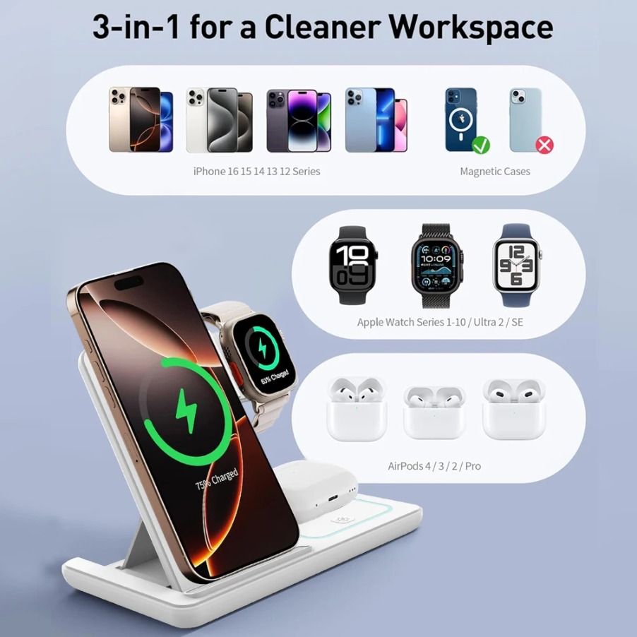 Składana podstawka ładująca 3  – Smartwatch Watches For Iphone recenzja i cena