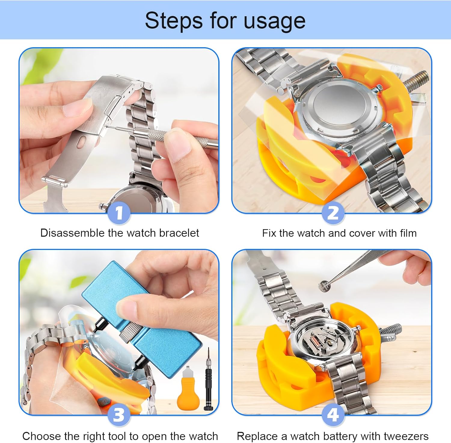 32 szt. Bateria zegarka zestaw – Watchmaker Screwdriver recenzja i cena