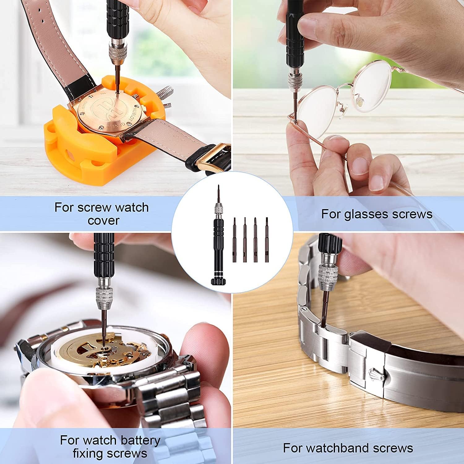 32 szt. Bateria zegarka zestaw – Watchmaker Screwdriver recenzja i cena