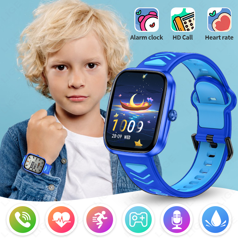 LIGE 2026 Smartwatch dla dziec – Smartwatch Watches For Kid Boy With Alarm recenzja i cena