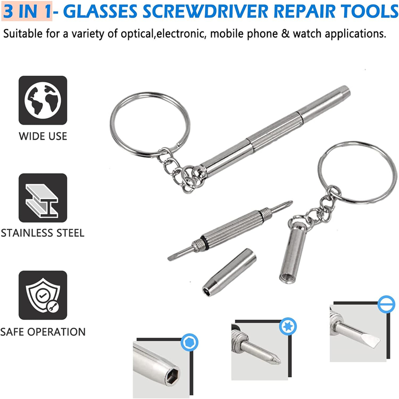 Mini śrubokręty do okularów 3  – Watchmaker Screwdriver recenzja i cena