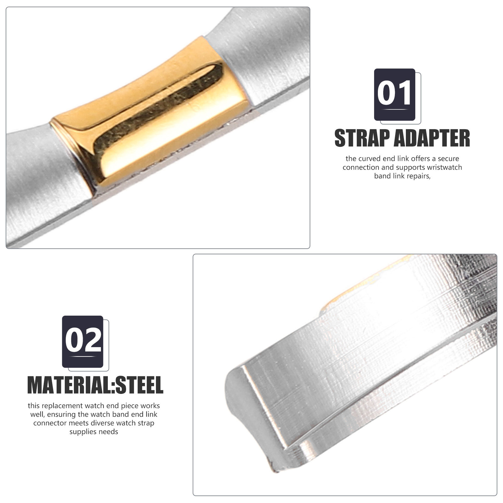 2 szt. metalowych adapterów do – Replacement Watch Bracelet recenzja i cena