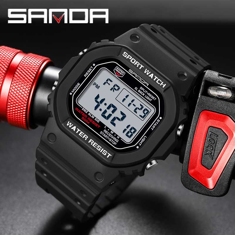 SANDA G Style Cyfrowy zegarek  – Tide Watch Surf recenzja i cena