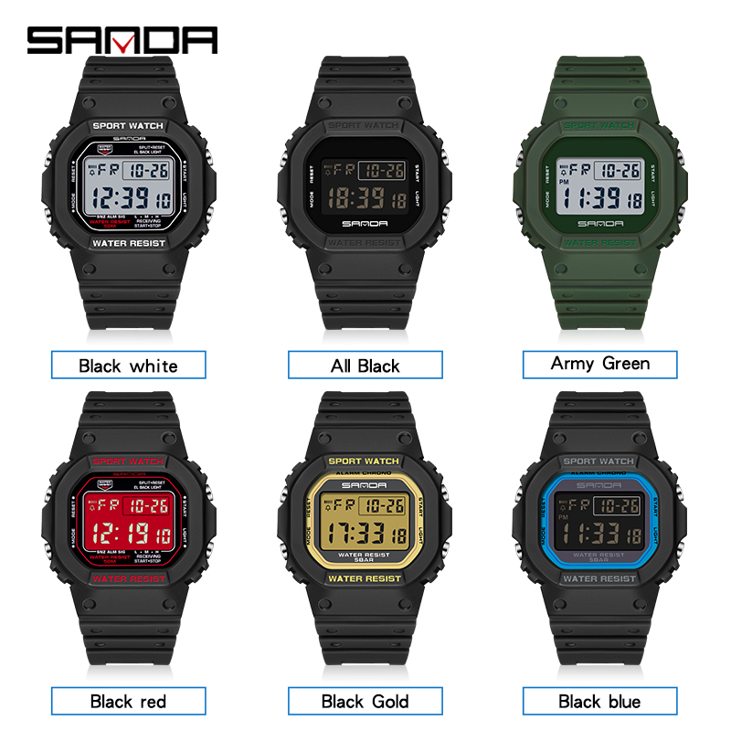 SANDA G Style Cyfrowy zegarek  – Tide Watch Surf recenzja i cena