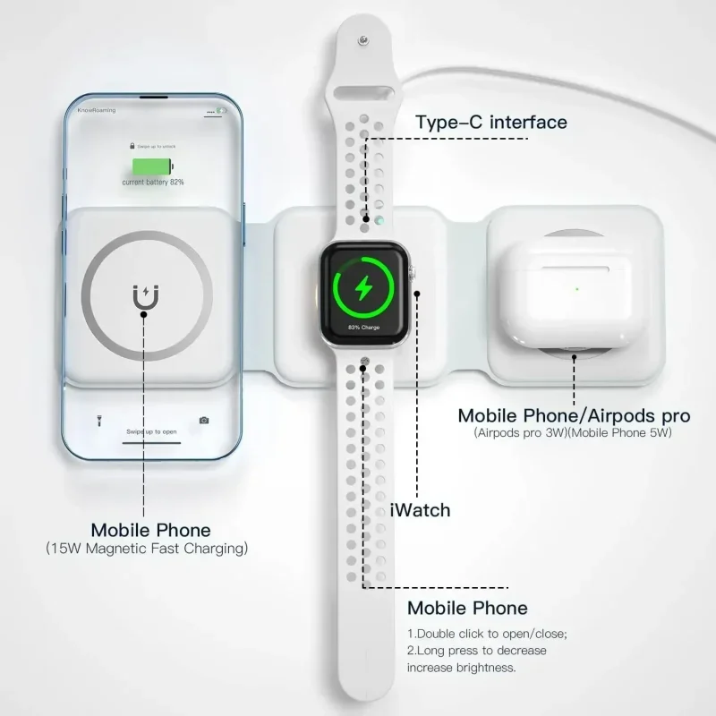 Przenośna magnetyczna bezprzew – Smartwatch Watches For Iphone recenzja i cena